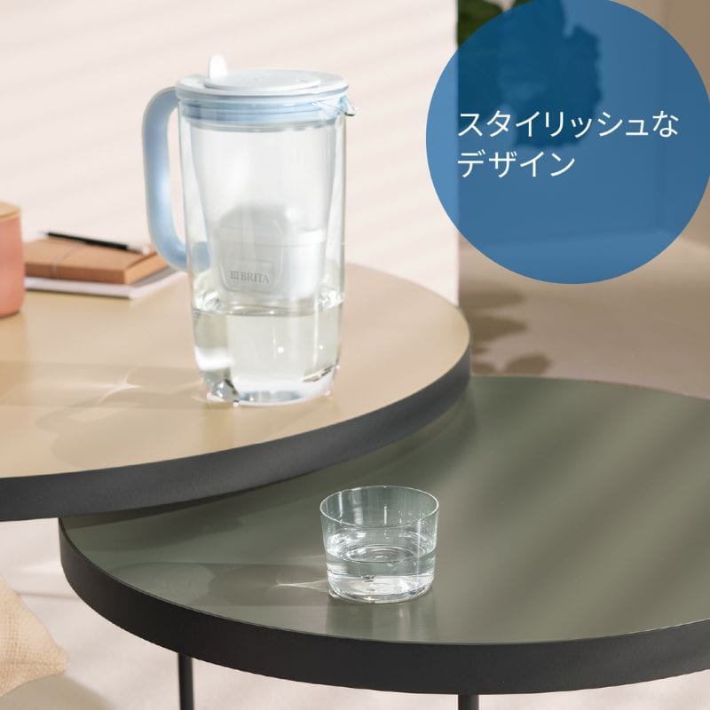 BRITA ブリタ 浄水器 グラスジャグ ライトブルー マクストラプロカートリッジ 1個付き: ワイ・ヨット｜JAL  Mall｜マイルがたまる・つかえる ショッピングモール