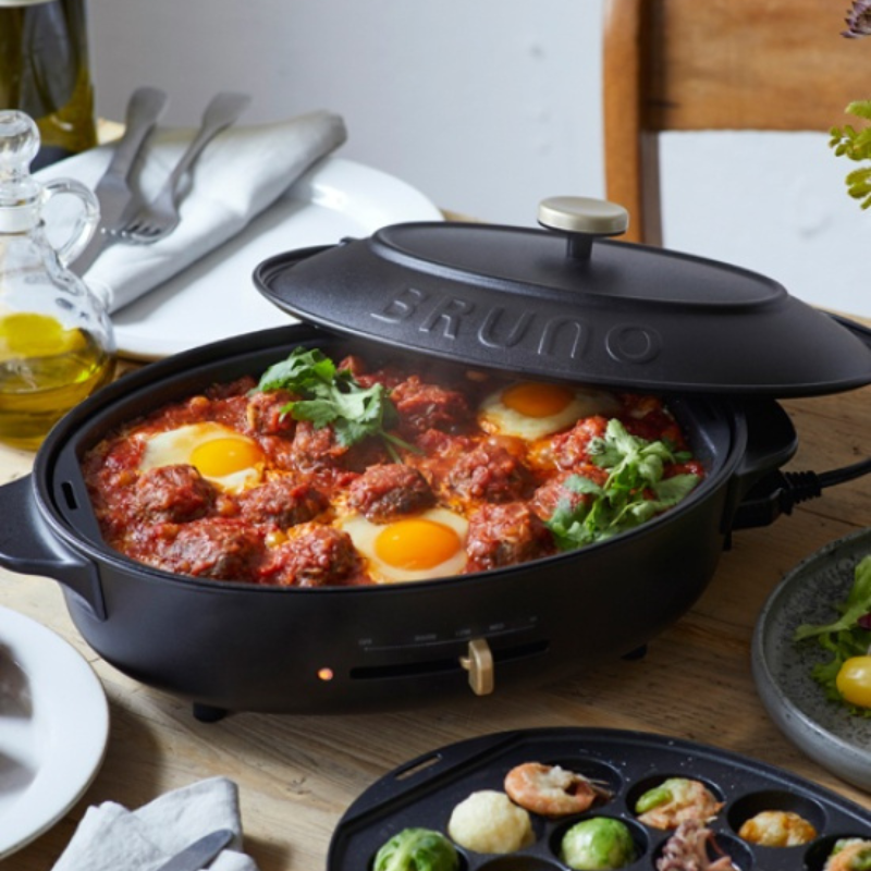 BRUNO ブルーノ オーバルホットプレート ブラック BOE053-BK ブラック