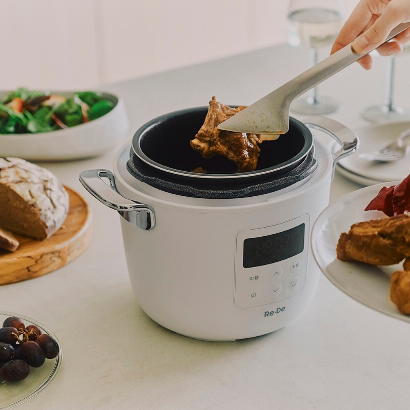 Re・De Pot 電気圧力鍋 2L ホワイト EPC01A-20WT ホワイト