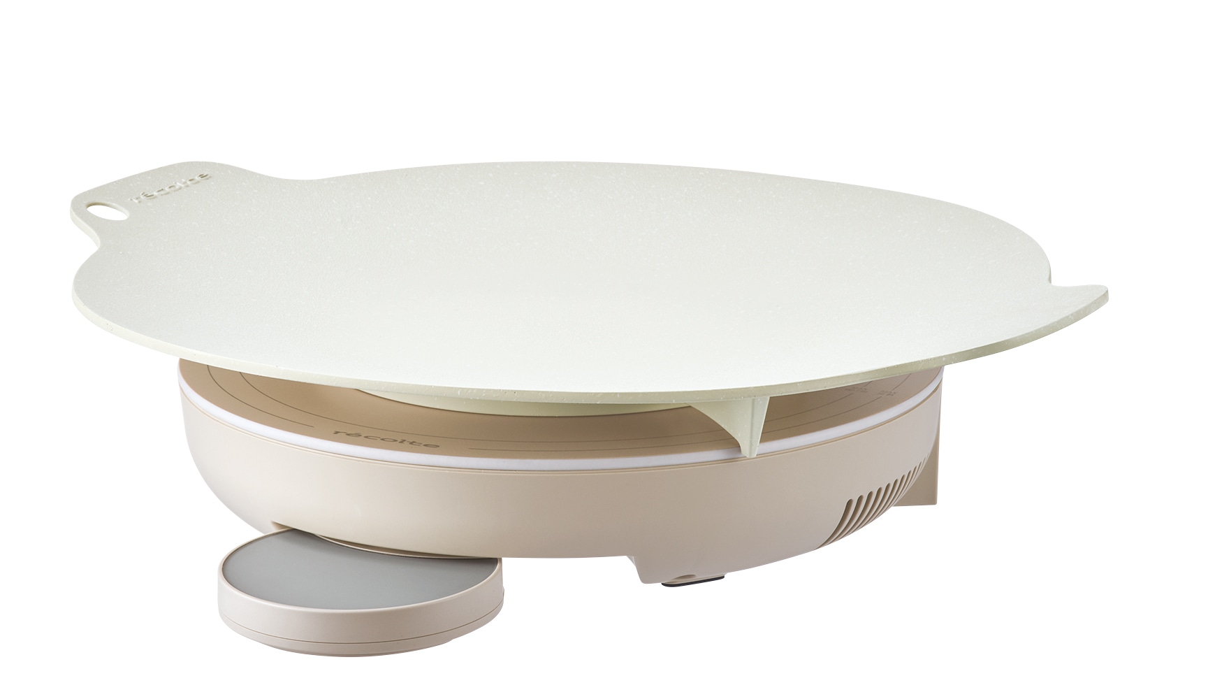 レコルト 卓上IHクッキンググリドル クリームホワイト RIH-1(W) クリームホワイト