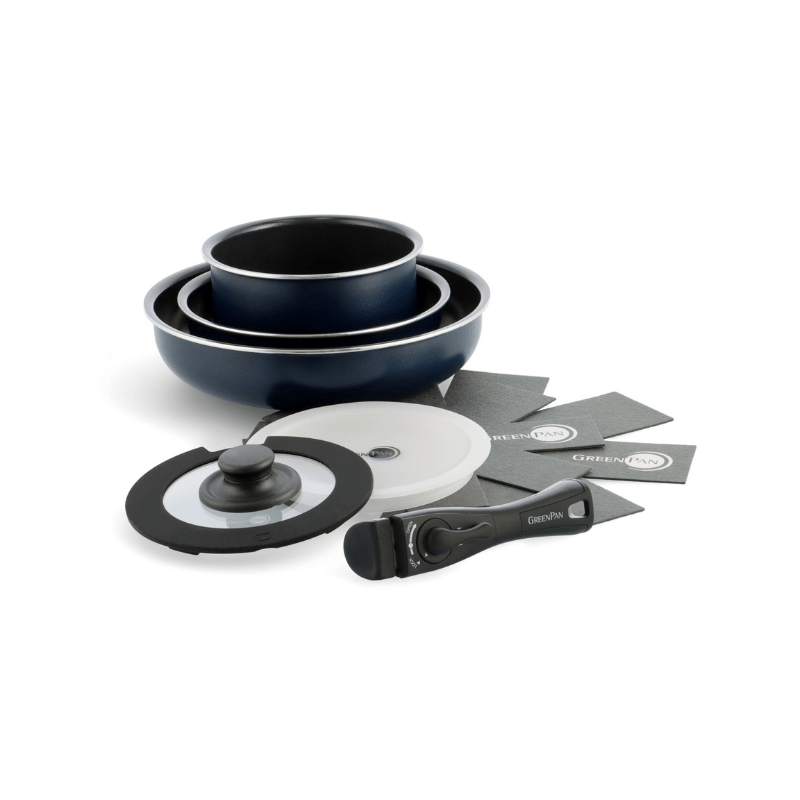 GreenPan グリーンパン クリックシェフ セット8 オックスフォードブルー CC009792-104 オックスフォードブルー セット8