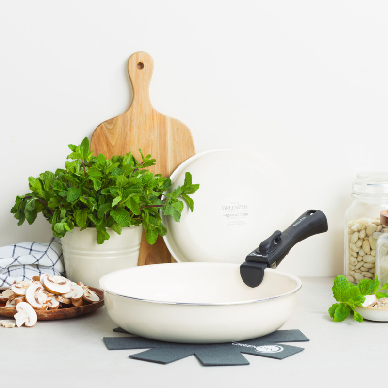 GreenPan グリーンパン クリックシェフ セット4 クリームホワイト CC009787-104 クリームホワイト セット4