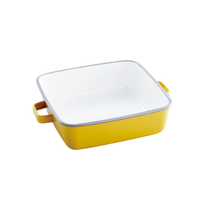 365methods サンロクゴ・メソッド ホーローオーブンディッシュ スクエア イエローxライトグレー YY-HA.Y イエローxライトグレー スクエア