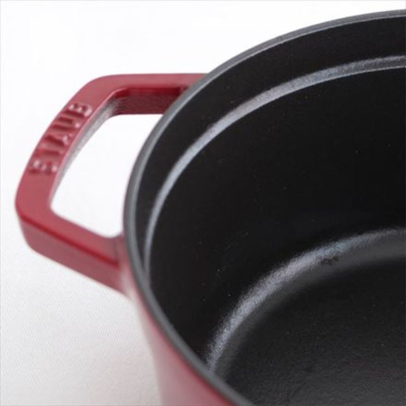 staub ストウブ ピコ・ココット ラウンド 20cm ボルドー 40502-292 両手 鋳物 ホーロー 鍋 IH対応 ボルドー 20cm