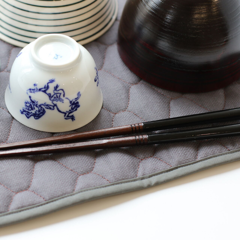 にちにち道具 かやのハウスキーピング かやの水切りマット 大 つるばみ 大