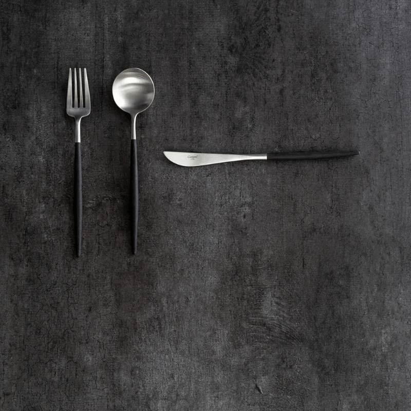 Cutipol クチポール GOAブラックシルバー テーブル6本セット ギフトボックス(グレー) グレーボックス 6本入り