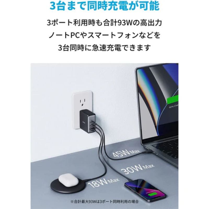 ANKER アンカー 736 Charger (Nano II 100W) ホワイト A2145N21 ホワイト