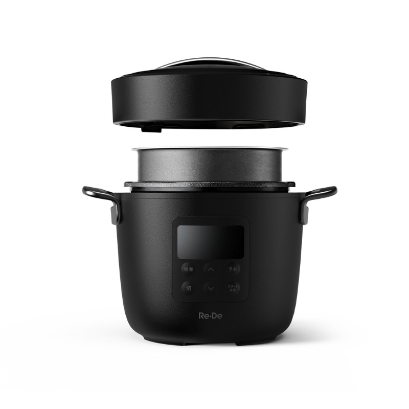 Re・De Pot 電気圧力鍋 2L ブラック EPC01A-20BK ブラック