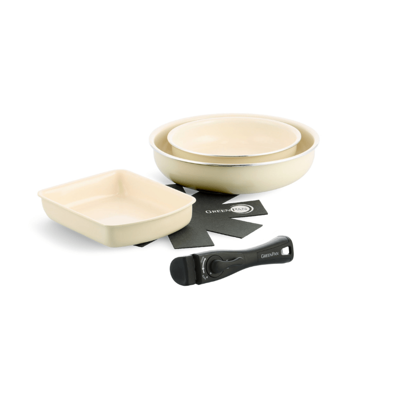 GreenPan グリーンパン クリックシェフ セット5 クリームホワイト CC009789-104 クリームホワイト セット5