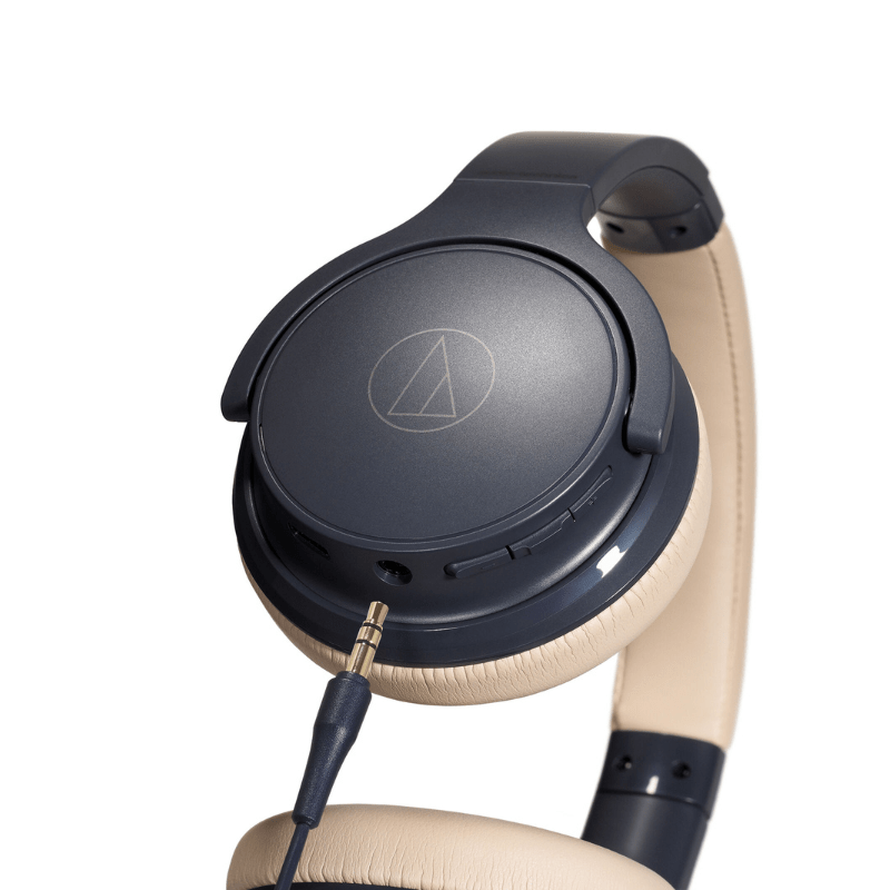 audio-technica オーディオテクニカ ワイヤレスポータブルヘッドホン ネイビーベージュ ATH-S220BT NBG NBG(ネイビーベージュ)