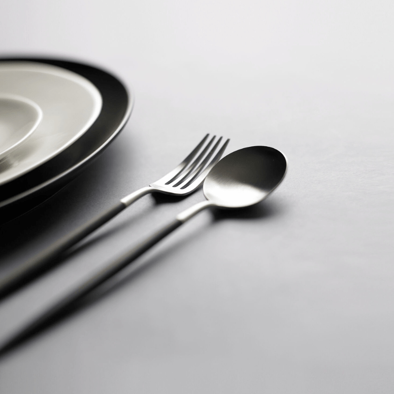 Cutipol クチポール GOAブラックシルバー テーブル6本セット ギフトボックス(ブラック) ブラックボックス 6本入り