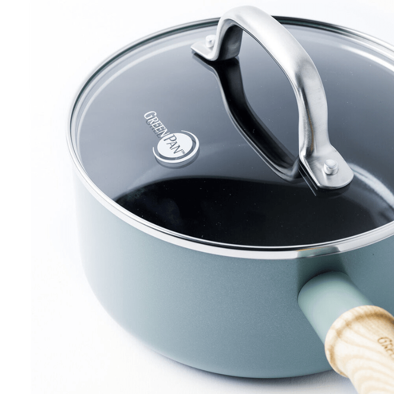 Green Pan グリーンパン メイフラワー ソースパン 片手鍋 16cm 蓋付き IH ガス火対応 CC002176-001