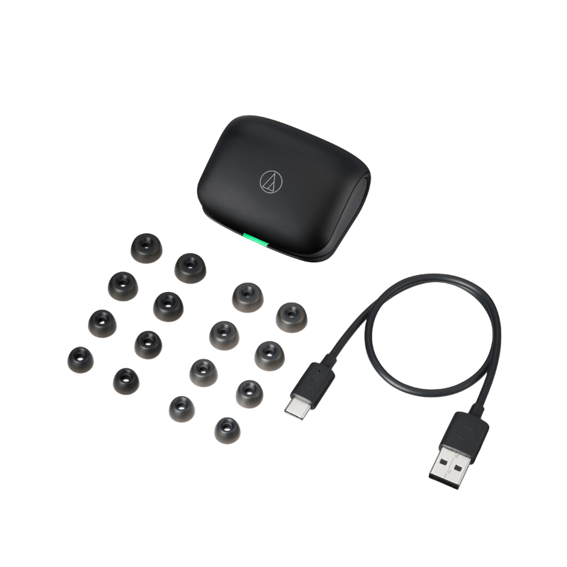 audio-technica オーディオテクニカ ノイズキャンセリング フルワイヤレスイヤホン アッシュブラック ATH-TWX7 BK BK(アッシュブラック)