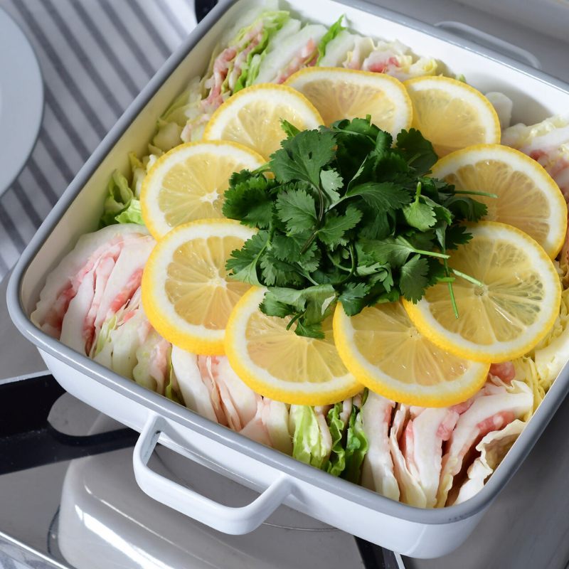 365methods サンロクゴ・メソッド ホーローオーブンディッシュ スクエア ホワイトxライトグレー YY-HA.W ホワイトxライトグレー スクエア