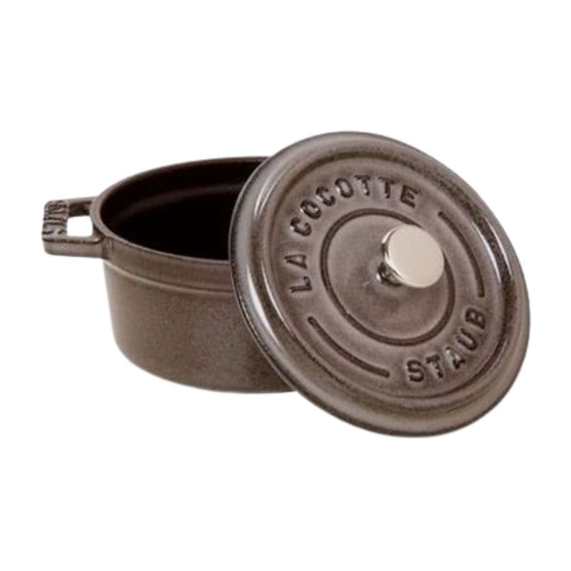 staub ストウブ ピコ・ココット ラウンド 24cm グレー 40500-246 両手 鋳物 ホーロー 鍋 IH対応 グレー 24cm