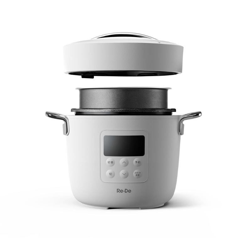 Re・De Pot 電気圧力鍋 2L ホワイト EPC01A-20WT ホワイト