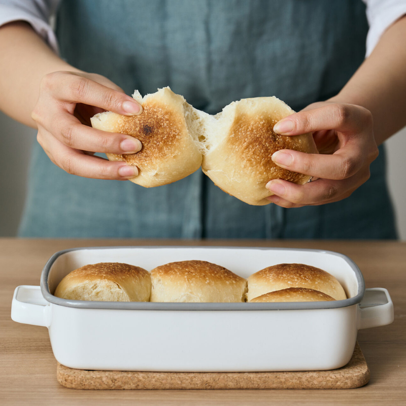 365methods サンロクゴ・メソッド ホーローオーブンディッシュ 浅型M ホワイトxライトグレー YY-HM.W ホワイトxライトグレー 浅型M