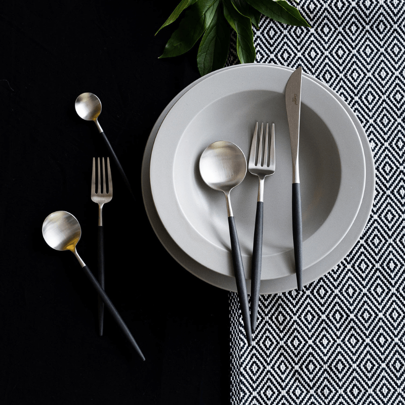 Cutipol クチポール GOAブラックシルバー デザート6本セット ギフトボックス(グレー) グレーボックス 6本セット