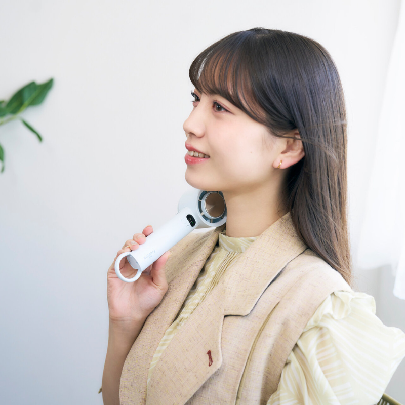 冷却プレート付き大風量ハンディファン