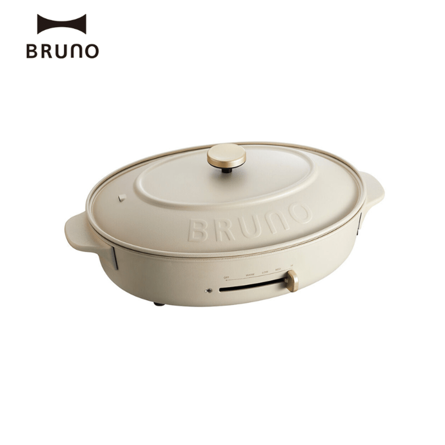 BRUNO ブルーノ オーバルホットプレート グレージュ BOE053-GRG グレージュ