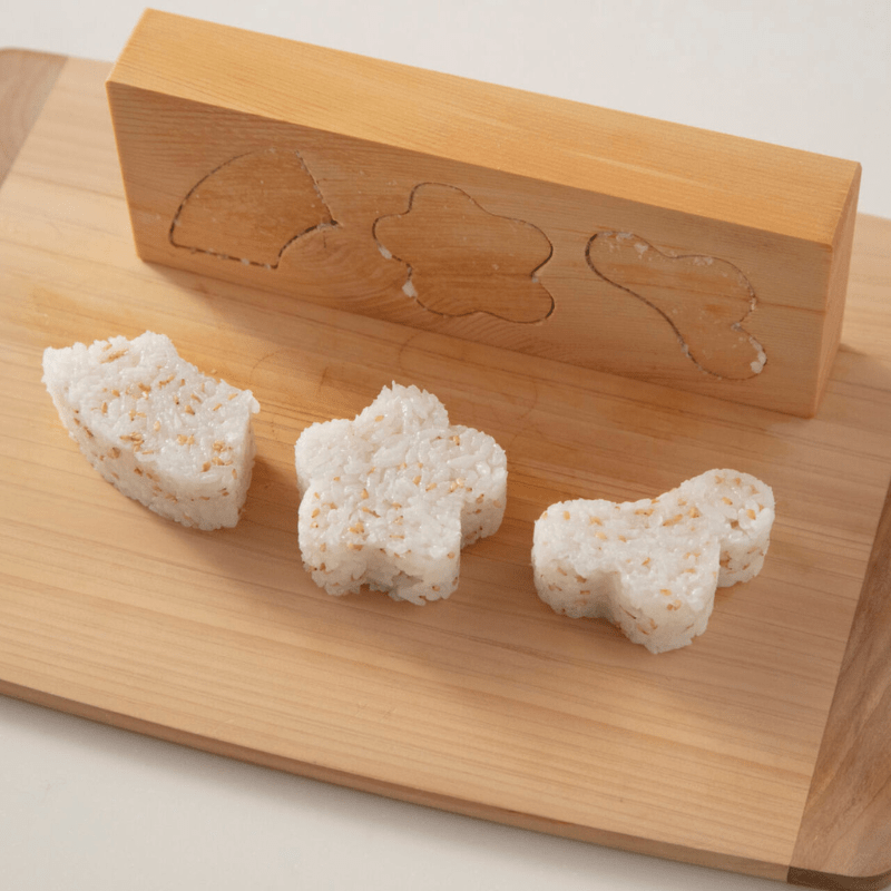 にちにち道具 ご飯の道具 木曽ひのき 押し型 (松竹梅) 松竹梅