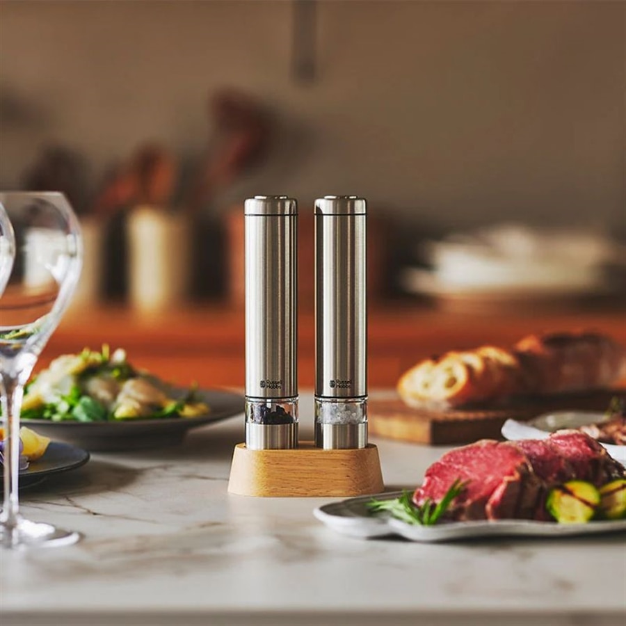 Russell Hobbs ラッセルホブス 電動ミル ソルト&ペッパー ミニ シルバー 7933JP シルバー