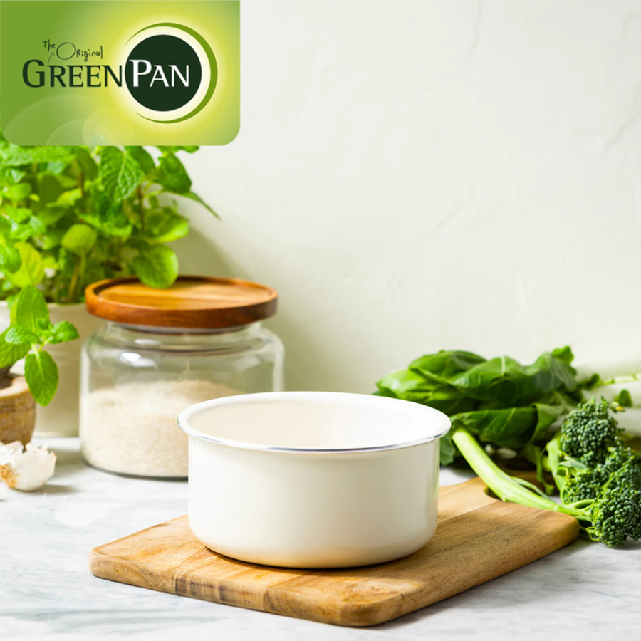 ■単品販売 GreenPan グリーンパン クリックシェフ ソースパン 16cm クリームホワイト CC008851-104 クリームホワイト 16cm