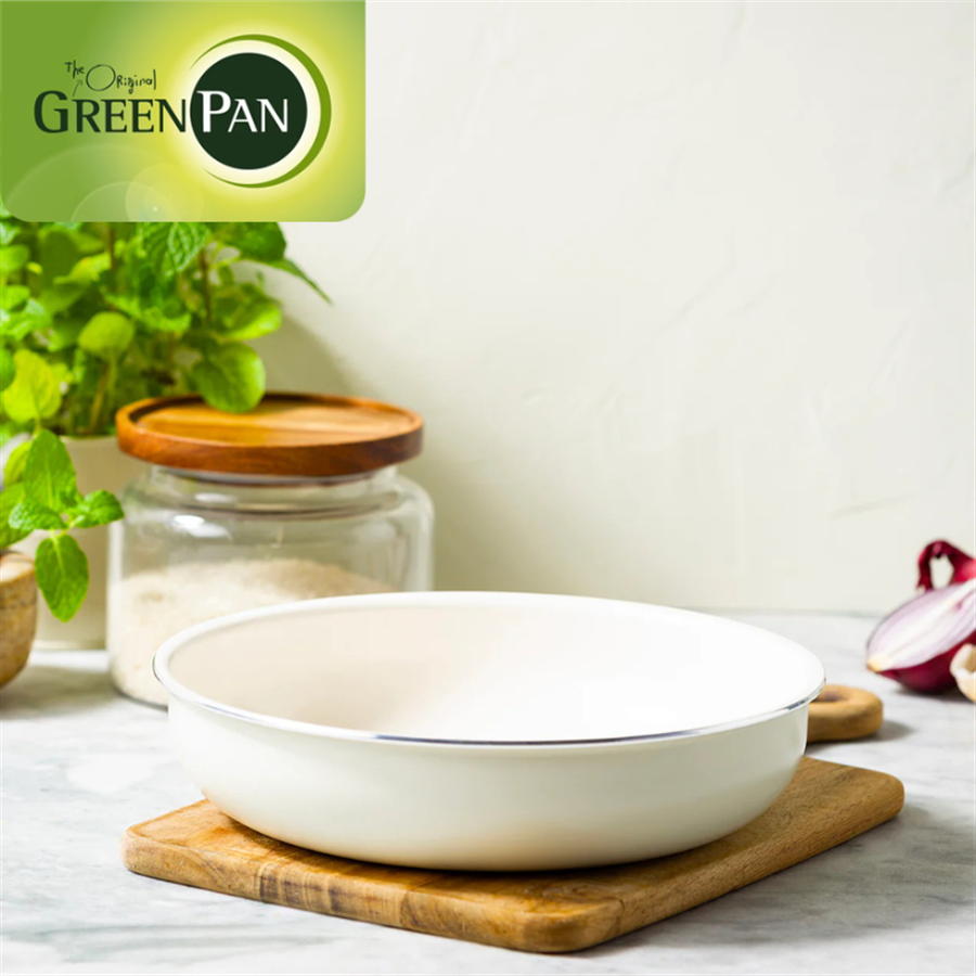 ■単品販売 GreenPan グリーンパン クリックシェフ フライパン 26cm クリームホワイト CC008854-104 クリームホワイト 26cm