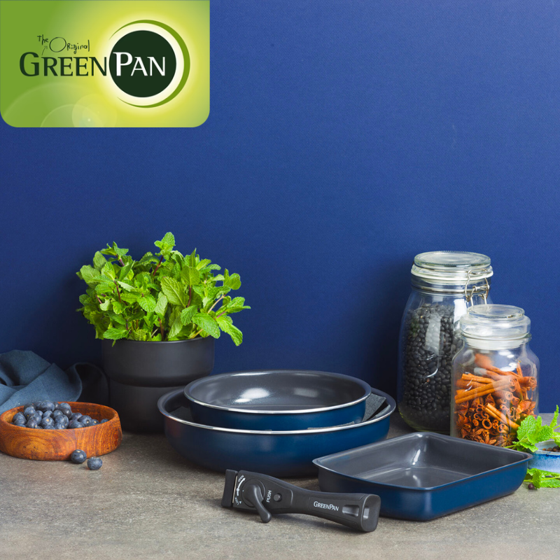 GreenPan グリーンパン クリックシェフ セット5 オックスフォードブルー CC009790-104 オックスフォードブルー セット5