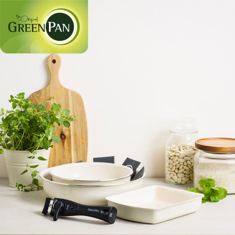GreenPan グリーンパン クリックシェフ セット5 クリームホワイト CC009789-104 クリームホワイト セット5