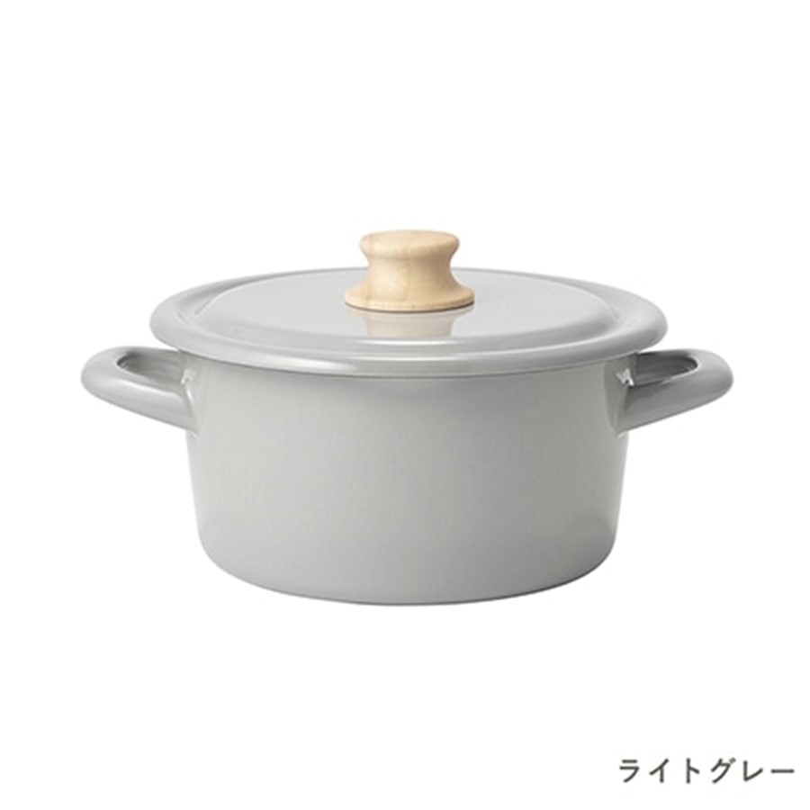 富士ホーロー Honey Ware ハニーウェア Cotton 18cm キャセロール ライトグレー ワイ・ヨット｜JAL  Mall｜マイルがたまる・つかえる ショッピングモール