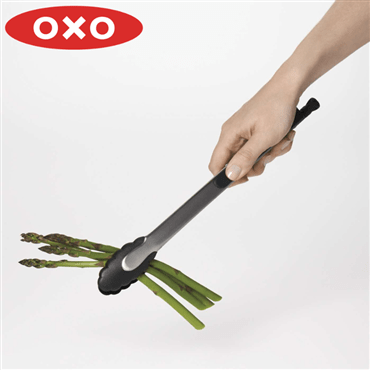 OXO オクソー グッド・グリップス ナイロンヘッド ロックトング (中) 1054628J