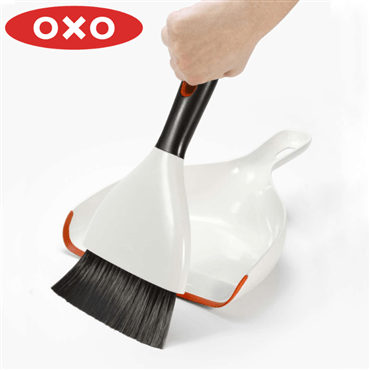 OXO オクソー ダストパン&ブラシセット オレンジ 1334480