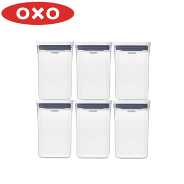 OXO オクソー グッドグリップス ポップコンテナレクタングルショート6ピースセット 11383200