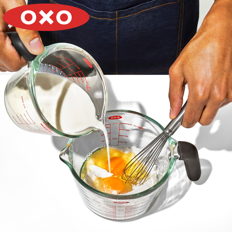 OXO オクソー ガラスメジャーカップ 500ml（蓋付き）11397500
