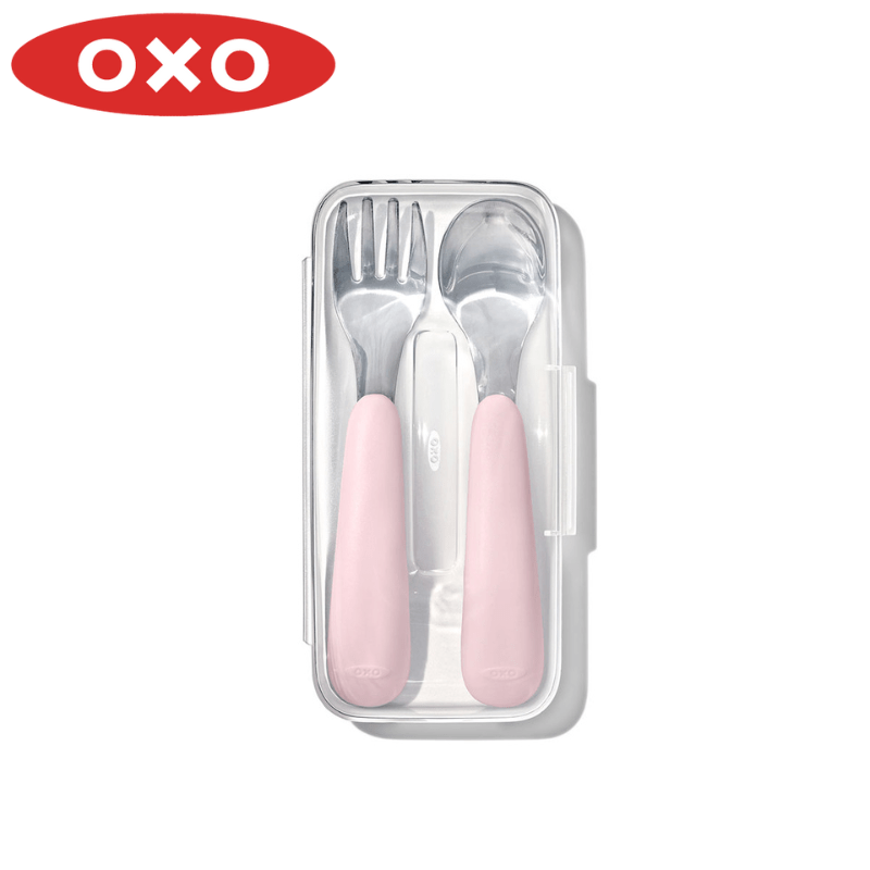 OXO オクソー Tot スプーン&フォークセット (ケース付き) ブロッサム 61165200
