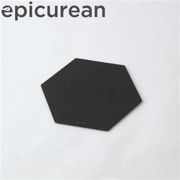 epicurean エピキュリアン 六角カッティングプレート M ブラック 7.4137.3-X1
