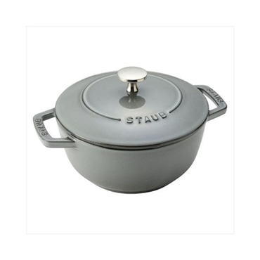 staub ストウブ Wa-NABE M 18cm グレー 40501-006 両手 鋳物 ホーロー 鍋 炊飯 2合 IH対応