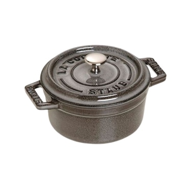 staub ストウブ ピコ・ココット ラウンド 10cm グレー 40500-106 小さい 両手 鋳物 ホーロー 鍋