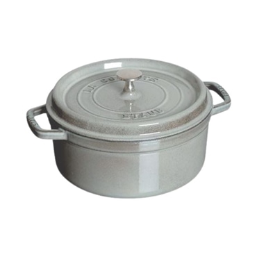 staub ストウブ ピコ・ココット ラウンド 14cm グレー 40509-475 小さい 両手 鋳物 ホーロー 鍋 IH対応