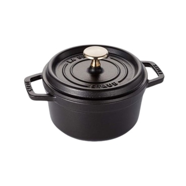 staub ストウブ ピコ・ココット ラウンド 16cm ブラック 40509-480 小さい 両手 鋳物 ホーロー 鍋 IH対応