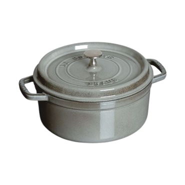 staub ストウブ ピコ・ココット ラウンド 18cm グレー 40509-484 両手 鋳物 ホーロー 鍋 IH対応