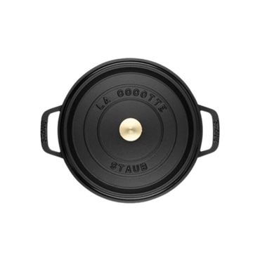 staub ストウブ ピコ・ココット ラウンド 18cm ブラック 40509-485 両手 鋳物 ホーロー 鍋 IH対応