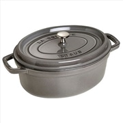 staub ストウブ ピコ・ココット オーバル 23cm グレー 40500-236 両手 鋳物 ホーロー 鍋 IH対応
