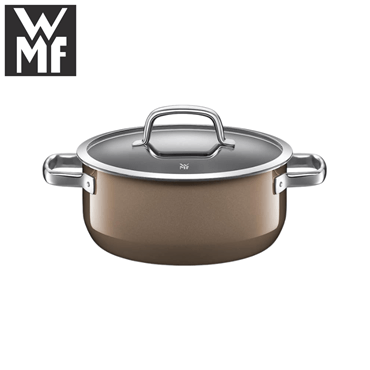 WMF ヴェーエムエフ フュージョンテック ミネラル ローキャセロール 24cm ダークブラス W0514675290