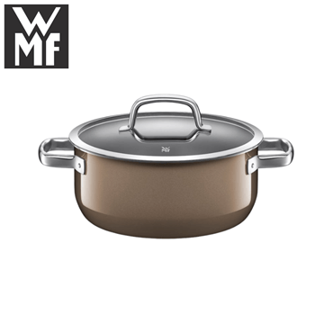 WMF ヴェーエムエフ フュージョンテック ミネラル ローキャセロール 20cm ダークブラス W0514575290