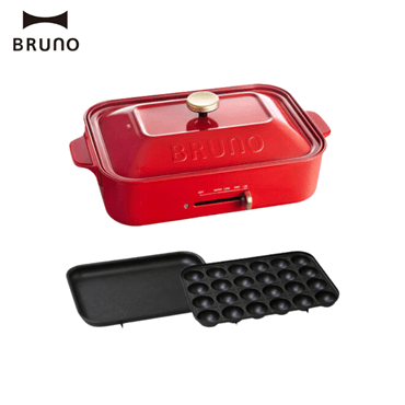 BRUNO ブルーノ コンパクトホットプレート レッド BOE021-RD
