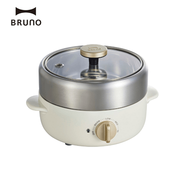 BRUNO コンパクトマルチグリルポット ホワイト BOE115-WH