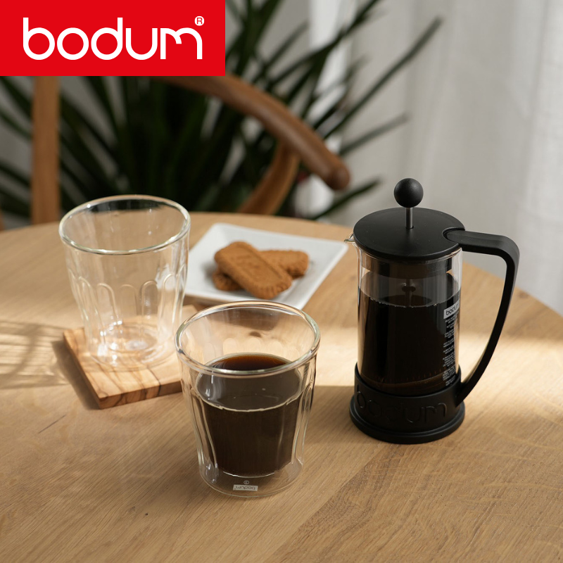 bodum ボダム フレンチプレス 350ml+ダブルウォールグラス(2個) トライアルセット