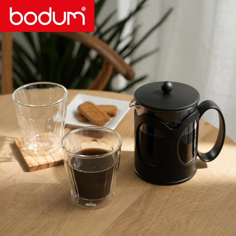 bodum ボダム フレンチプレス 500ml+ダブルウォールグラス(2個) トライアルセット